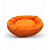 Cama Pet Puff Finlândia Laranja Para Cães e Gatos Tamanho Único - Imagem 1
