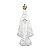 Imagem Nossa Senhora Aparecida Mármore Branco Coroa 22 cm - Imagem 1