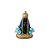 IMAGEM NOSSA SENHORA APARECIDA PÉROLA AZUL COM FLORES 14CM - Imagem 1