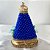 IMAGEM NOSSA SENHORA APARECIDA PÉROLA AZUL COM FLORES 14CM - Imagem 4