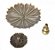 INCENSÁRIO FLOR DE LÓTUS METAL BRONZE COBRE 9CM desmontavel - Imagem 3
