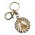 CHAVEIRO MOSQUETÃO DOURADO FLOR STRASS mãe APARECIDA santa - Imagem 4