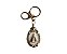 CHAVEIRO APARECIDA MOSQUETÃO DOURADO  perolado OVAL STRASS - Imagem 4