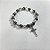 PULSEIRA elastica HEMATITA CRUCIFIXO MEDALHA SÃO BENTO - Imagem 3