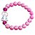 PULSEIRA ROSA 10MM NOSSA SENHORA APARECIDA RESPLENDOR STRASS - Imagem 1