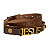 Pulseira de Couro Marrom Jesus 2 Voltas 41,5cm x 1,2cm - Imagem 2