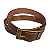 Pulseira de Couro Marrom Jesus 2 Voltas 41,5cm x 1,2cm - Imagem 3