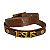 Pulseira de Couro Marrom Jesus 2 Voltas 41,5cm x 1,2cm - Imagem 1