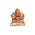Ganesha 7cm Resina BRONZE Deus Da Prosperidade E Sabedoria - Imagem 4