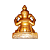Ganesha 7cm Resina BRONZE Deus Da Prosperidade E Sabedoria - Imagem 2