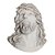Imagem Face de JESUS Cristo de Parede Mármore 22 cm PENDURAR - Imagem 1