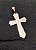 PINGENTE Aço INOX PRATEADO CRUZ COM ORAÇÃO PONTA TRIANGULAR - Imagem 10