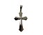 PINGENTE AÇO INOX PRATEADO CRUZ COM RELEVO 6X3 CM SANTO JOIA - Imagem 9