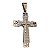 PINGENTE AÇO INOX PRATEADO CRUZ COM RELEVO ORAÇÃO RELIGIOSO - Imagem 3