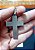 PINGENTE AÇO INOX PRATEADO CRUZ RELEVO ORAÇÃO JESUS crucifix - Imagem 6