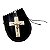 PINGENTE AÇO INOX PRATEADO CRUZ RELEVO ORAÇÃO JESUS crucifix - Imagem 1