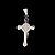 PINGENTE AÇO INOX PRATEADO CRUZ SÃO BENTO santo religioso - Imagem 4