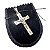 PINGENTE AÇO INOX PRATEADO CRUZ LETRAS JESUS santo religioso - Imagem 1