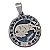 PINGENTE Aço INOX PRATEADO REDONDO SIGNO TOURO 2,5 cm signos - Imagem 3