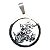 PINGENTE AÇO INOX PRATEADO REDONDO SANTO SÃO JORGE GUERREIRO - Imagem 2