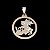 PINGENTE AÇO INOX PRATEADO REDONDO SANTO SÃO JORGE GUERREIRO - Imagem 4