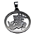 PINGENTE AÇO INOX PRATEADO REDONDO SANTO SÃO JORGE GUERREIRO - Imagem 5