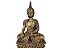Estatua Buda Hindu resina c/ Base Ouro Velho 16 cm decoração - Imagem 1