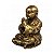 Estatua Buda Chinês Rezando Ouro Velho 8 cm monge sorte - Imagem 3