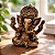 Estatua Ganesha resina 19cm Marrom Prosperidade E Sabedoria - Imagem 1