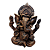 Estatua Ganesha resina 19cm Marrom Prosperidade E Sabedoria - Imagem 4