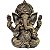 Estatua Ganesha resina 19cm Marrom Prosperidade E Sabedoria - Imagem 1