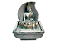 Fonte resina Buda hindu flor Lótus Mini Turquesa 18cm bivolt - Imagem 1
