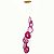 Móbile SINO DOS VENTOS Chapa de Ágata ROSA 65 CM DECORAÇÃO - Imagem 1