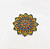 Incensário Resina Mandala Flor de Lótus círculo sagrado 6 cm - Imagem 1