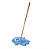 Incensário Ímã Resina Mão Hansa Azul Branco 8cm amuleto sort - Imagem 1