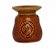 AROMATIZADOR RECHO cerâmica MARROM SOL 8CM VELA AROMATERAPIA - Imagem 1