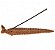 INCENSÁRIO METAL GANESHA 23CM FOLHA VARETA BARRA INDIANO - Imagem 1