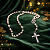 TERÇO PÉROLA NOSSA SENHORA APARECIDA contas 6 MM X 50 CM - Imagem 1
