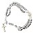 TERÇO pulso PULSEIRA Hematita Cruz NOSSA SENHORA aparecida - Imagem 2