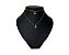 Escapulário inox Dourado Nossa senhora aparecida Vazado Oval - Imagem 1