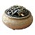 INCENSARIO TURÍBULO DE METAL Porcelana 7 CM DEFUMADOR - Imagem 1