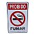 Placa DE Sinalização PROIBIDO FUMAR 20 X 30 CM - Imagem 1
