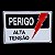 Placa DE Sinalização PERIGO ALTA TENSÃO 20 X 30CM HORIZONTAL - Imagem 2