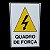 Placa DE Sinalização QUADRO DE FORÇA 20 X 30 CM - Imagem 2