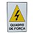 Placa DE Sinalização QUADRO DE FORÇA 20 X 30 CM - Imagem 1