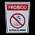Placa de Sinalização PROIBIDO ENTRADA DE ANIMAIS 15x20 cm - Imagem 2