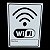 Placa de Sinalização WI FI 15x20 cm SENHA BRANCO - Imagem 2