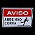 Placa DE Sinalização ANDE NÃO CORRA 20 X 30 CM - Imagem 2