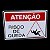 Placa DE Sinalização ATENÇÃO RISCO DE QUEDA 20 X 30 CM - Imagem 2