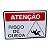Placa DE Sinalização ATENÇÃO RISCO DE QUEDA 20 X 30 CM - Imagem 1